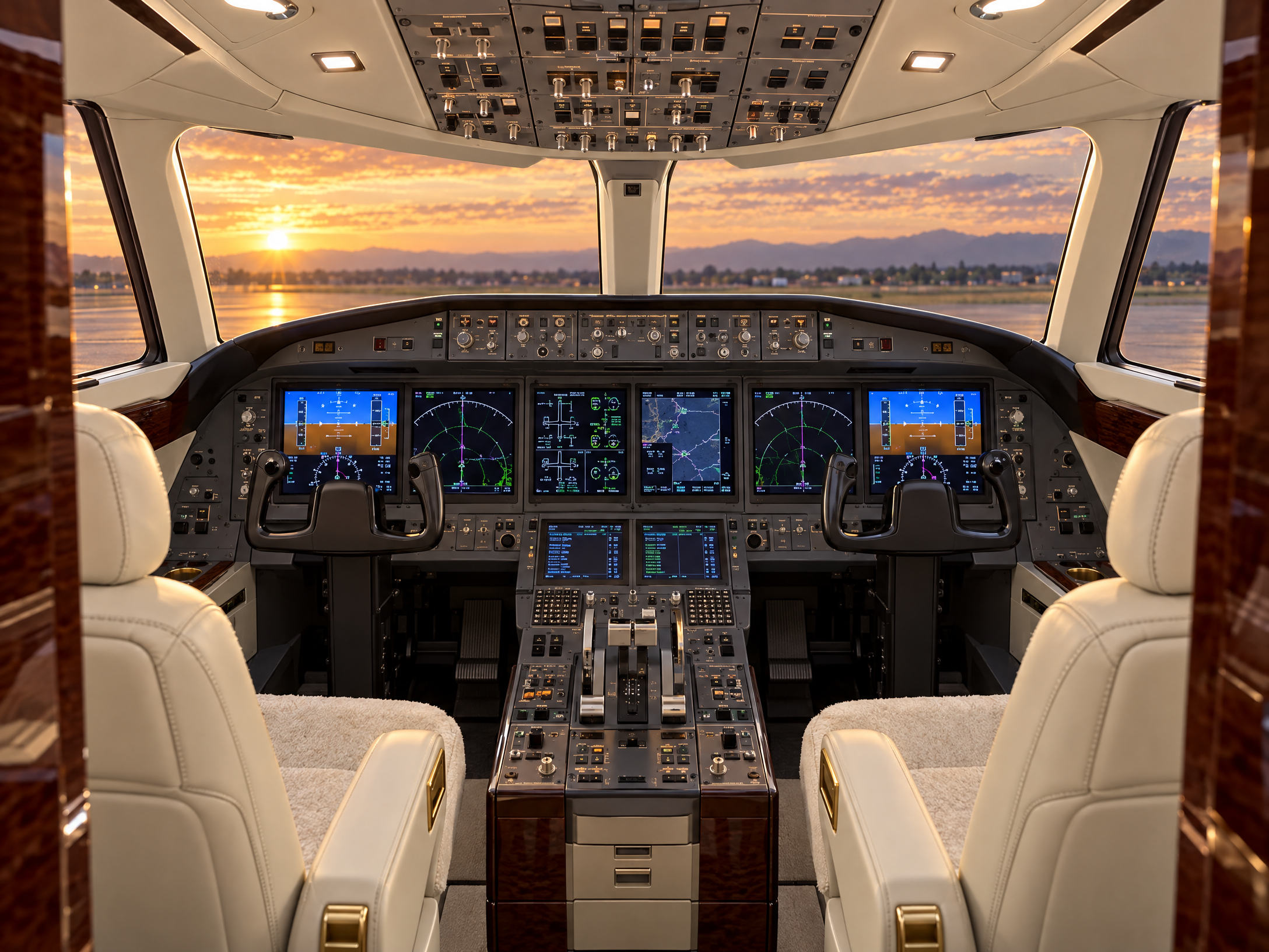 Gulfstream G450 flight deck